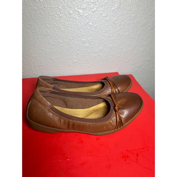 Clarks Collection brown cushioned flats size 9 M NWT - Picture 4 of 10